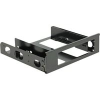 DeLOCK 18267 parte del case del computer Universale Staffa di montaggio HDD, Telaio di montaggio Nero, Universale, Staffa di montaggio HDD, Alluminio, Nero, 3.5"