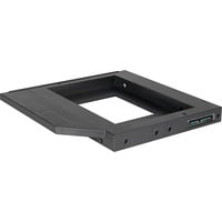 DeLOCK 61993 accessori per notebook, Telaio di montaggio Nero, Nero, 128 mm, 128 mm, 12 mm, 13,3 cm (5.25")