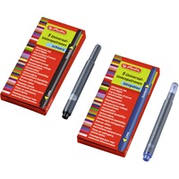 Herlitz 10412088 ricaricatore di penna Nero 5 pz Nero, Nero, Multicolore, Scatola, 5 pz