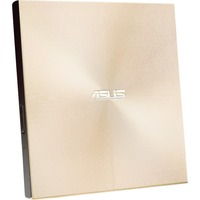 ASUS ZenDrive U9M lettore di disco ottico DVD±RW Oro oro, Oro, Vassoio, Orizzontale, Computer portatile, DVD±RW, USB 2.0