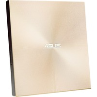 ASUS ZenDrive U9M lettore di disco ottico DVD±RW Oro, masterizzatore DVD esterno oro, Oro, Vassoio, Orizzontale, Computer portatile, DVD±RW, USB 2.0