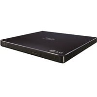 Hitachi-LG Data Storage Slim Portable Blu-ray Writer lettore di disco ottico Blu-Ray RW Nero Nero, Nero, Vassoio, Tablet, Blu-Ray RW, USB 2.0, 60000 h