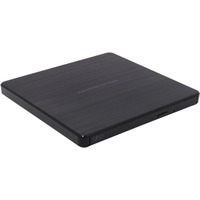 Hitachi-LG Data Storage Slim Portable DVD-Writer lettore di disco ottico DVD±RW Nero, masterizzatore DVD esterno Nero, Nero, Vassoio, Desktop/Notebook, DVD±RW, USB 2.0, 60000 h, Vendita al dettaglio