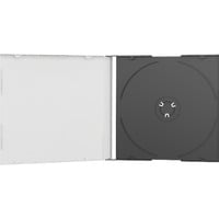 Image of BOX21 custodia CD/DVD Custodia Jewel 1 dischi Nero, Trasparente, Custodia protettiva cod004