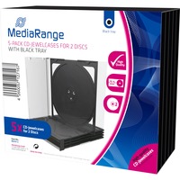 Image of BOX31-2 custodia CD/DVD Custodia Jewel 2 dischi Nero, Trasparente, Custodia protettiva cod004