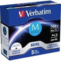 Verbatim 43834 disco vergine Blu-Ray BDXL 100 GB 5 pz, Dischi Blu-ray 100 GB, BDXL, Portagioielli, 5 pz