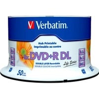 Verbatim 97693 DVD vergine 8,5 GB DVD+R DL 50 pz, Supporti vergini DVD DVD+R DL, 120 mm, Stampabile, 50 pz, 8,5 GB