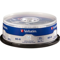 Verbatim 98909 disco vergine Blu-Ray BD-R 25 GB 25 pz, Dischi Blu-ray 25 GB, BD-R, Fuso, 25 pz