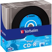 Verbatim CD-R AZO Data Vinyl 700 MB 52x 10 pz, CD supporti vergine 52x, CD-R, 700 MB, 10 pz