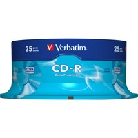 Verbatim CD-R Extra Protection 700 MB 25 pz 52x, CD-R, 700 MB, Fuso, 25 pz