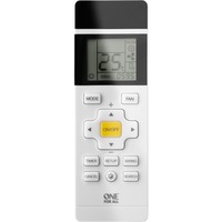 One for all URC 1035 telecomando IR Wireless Aria condizionata Pulsanti bianco, Aria condizionata, IR Wireless, Pulsanti, Display incorporato, Nero, Bianco
