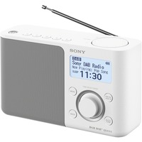 Sony XDR-S61D Personale Bianco radio bianco, Personale, DAB,DAB+,FM,PLL, 87,5 - 108 MHz, 1-via, 8 cm, LCD