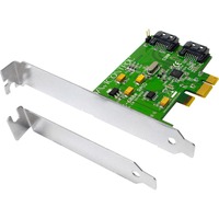 Dawicontrol DC-600e RAID controller RAID 5 Gbit/s, Controllore SATA, Seriale ATA II, 0, 1, JBOD, 5 Gbit/s, Marvell 88SE9128, Windows 2000, Windows 7 Professional, Windows Vista Home Premium, Windows XP Professional, A mezza altezza (profilo basso), Vendita al dettaglio