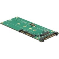 DeLOCK 62864 scheda di interfaccia e adattatore Interno M.2, Convertitore U.2, M.2, Nero, Verde, 6 Gbit/s, Windows 10 Education, Windows 10 Education x64, Windows 10 Enterprise, Windows 10 Enterprise x64,..., 52 mm