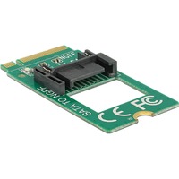 DeLOCK 62876 scheda di interfaccia e adattatore Interno SATA M.2, SATA, Verde, 6 Gbit/s, 22 mm, 42 mm