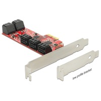 DeLOCK 89384 scheda di interfaccia e adattatore Interno SATA, Controller Serial ATA PCIe, SATA, 6 Gbit/s