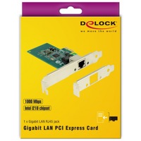 DeLOCK 89942 scheda di rete e adattatore Interno Ethernet 1000 Mbit/s Interno, Cablato, PCI Express, Ethernet, 1000 Mbit/s