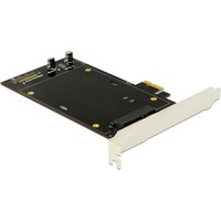 DeLOCK 90349 scheda di interfaccia e adattatore Interno SATA, Controllore PCIe, SATA, PCIe 2.0, Windows 10, Windows 7, Windows 8, Windows 8.1, 120 mm, 150 mm