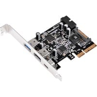 SilverStone ECU05 scheda di interfaccia e adattatore Interno USB 3.2 Gen 1 (3.1 Gen 1), Controllore PCIe, USB 3.2 Gen 1 (3.1 Gen 1), A basso profilo, PCIe 2.0, 10 Gbit/s, Windows 10 Education, Windows 10 Education x64, Windows 10 Enterprise, Windows 10 Enterprise x64,...