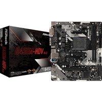 ASRock B450M-HDV R4.0 AMD B450 Presa AM4 micro ATX, Scheda madre AMD, Presa AM4, AMD Athlon, AMD Ryzen™ 3, 2nd Generation AMD Ryzen™ 3, 3rd Generation AMD Ryzen™ 3, AMD..., DDR4-SDRAM, 32 GB, DIMM