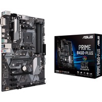 ASUS PRIME B450-PLUS AMD B450 Socket AM4 ATX AMD, Socket AM4, AMD Athlon, AMD Ryzen™ 3, 2nd Generation AMD Ryzen™ 3, 3rd Generation AMD Ryzen™ 3, AMD..., DDR4-SDRAM, 64 GB, DIMM