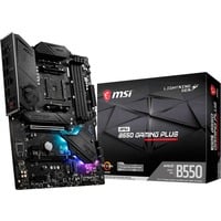 MSI MPG B550 Gaming Plus AMD B550 Socket AM4 ATX Nero, AMD, Socket AM4, 3rd Generation AMD Ryzen™ 3, 3rd Generation AMD Ryzen 5, 3rd Generation AMD Ryzen™ 7, 3rd..., DDR4-SDRAM, 128 GB, DIMM