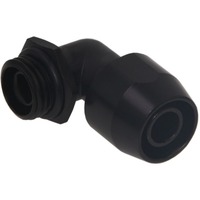 Alphacool 17455 parte e accessorio del sistema di raffreddamento del computer Guarnizione, Connessione Nero, Guarnizione, Ottone, Nero, 1/4", 90°, 27 mm