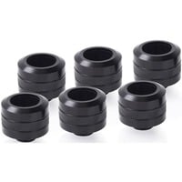 Alphacool 17477 parte e accessorio del sistema di raffreddamento del computer Kit di montaggio, Connessione Nero, Kit di montaggio, Ottone, Nero, 1/4", 23 mm, 2,6 cm