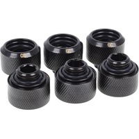 Alphacool 8748643 Parti e accessori del sistema di raffreddamento del computer, Set di viti Nero, Ottone, Nero, 1/4", Maschio/Femmina, 18 mm, 2,1 cm