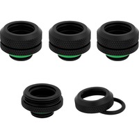 Corsair CX-9052008-WW parte e accessorio del sistema di raffreddamento del computer Guarnizione, Connessione Nero, Guarnizione, Ottone, Nero, 1/4", 1,4 cm, Liquido