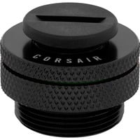 Corsair CX-9055018-WW parte e accessorio del sistema di raffreddamento del computer Guarnizione, Tappo Nero, Guarnizione, Ottone, Nero, 1/4", Liquido