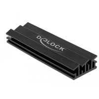 DeLOCK 18283 parte e accessorio del sistema di raffreddamento del computer, Dissipatore di calore Nero, Alluminio, Nero, 22 mm, 70 mm, 10 mm