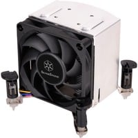 SilverStone AR10-115XP ventola per PC Processore Refrigeratore, raffreddamento CPU argento/Nero, Processore, Refrigeratore, LGA 1150 (Presa H3), 7 cm, 500 Giri/min, 4000 Giri/min