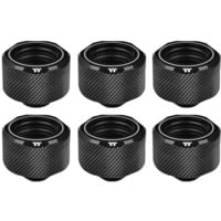 Thermaltake CL-W214-CU00BL-B parte e accessorio del sistema di raffreddamento del computer Guarnizione, Connessione Nero, Guarnizione, Alluminio, Rame, Nero, 1/4", 21 mm, 2,6 cm
