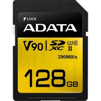 ADATA Premier ONE V90 128 GB SDXC UHS-II Classe 10 128 GB, SDXC, Classe 10, UHS-II, 290 MB/s, 260 MB/s