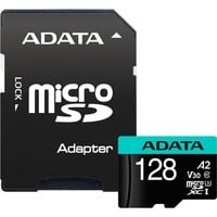 ADATA Premier Pro 128 GB MicroSDXC UHS-I Classe 10, Scheda di memoria 128 GB, MicroSDXC, Classe 10, UHS-I, 100 MB/s, 80 MB/s