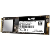 ADATA SX8200 Pro M.2 512 GB PCI Express 3.0 3D TLC NVMe, Disco a stato solido 512 GB, M.2, 3500 MB/s