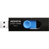 ADATA UV320 unità flash USB 128 GB USB tipo A 3.2 Gen 1 (3.1 Gen 1) Nero, Blu Nero/Blu, 128 GB, USB tipo A, 3.2 Gen 1 (3.1 Gen 1), Lamina di scorrimento, 7,9 g, Nero, Blu