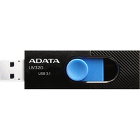 ADATA UV320 unità flash USB 32 GB USB tipo A 3.2 Gen 1 (3.1 Gen 1) Nero, Blu, Chiavetta USB Nero/Blu, 32 GB, USB tipo A, 3.2 Gen 1 (3.1 Gen 1), Lamina di scorrimento, 7,9 g, Nero, Blu