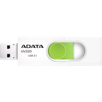 ADATA UV320 unità flash USB 32 GB USB tipo A 3.2 Gen 1 (3.1 Gen 1) Verde, Bianco bianco/Verde, 32 GB, USB tipo A, 3.2 Gen 1 (3.1 Gen 1), Lamina di scorrimento, 7,9 g, Verde, Bianco