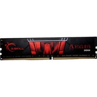 G.Skill 16GB DDR4-2400 memoria 1 x 16 GB 2133 MHz Nero, 16 GB, 1 x 16 GB, DDR4, 2133 MHz, 288-pin DIMM, Nero, Rosso
