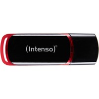 Intenso 8GB USB2.0 unità flash USB USB tipo A 2.0 Nero, Rosso, Chiavetta USB Nero/Rosso, 8 GB, USB tipo A, 2.0, 28 MB/s, Cuffia, Nero, Rosso