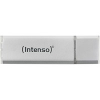 Intenso Alu Line unità flash USB 4 GB USB tipo A 2.0 Argento, Chiavetta USB argento, 4 GB, USB tipo A, 2.0, 28 MB/s, Cuffia, Argento