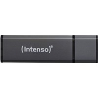 Intenso Alu Line unità flash USB 64 GB USB tipo A 2.0 Antracite, Chiavetta USB antracite, 64 GB, USB tipo A, 2.0, 28 MB/s, Cuffia, Antracite
