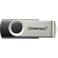 Intenso Basic Line unità flash USB 8 GB USB tipo A 2.0 Nero, Argento Nero/Argento, 8 GB, USB tipo A, 2.0, 28 MB/s, Girevole, Nero, Argento