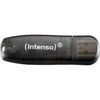 Intenso Rainbow Line unità flash USB 16 GB USB tipo A 2.0 Nero, Chiavetta USB Nero, 16 GB, USB tipo A, 2.0, 28 MB/s, Cuffia, Nero