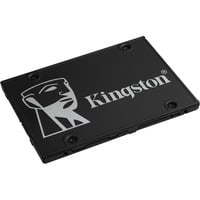 Kingston KC600 2.5" 2048 GB Serial ATA III 3D TLC, Disco a stato solido Nero, 2048 GB, 2.5", 550 MB/s, 6 Gbit/s