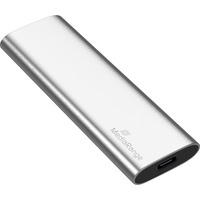 MediaRange MR1100 unità esterna a stato solido 120 GB Argento argento, 120 GB, M.2, USB tipo-C, 3.2 Gen 2 (3.1 Gen 2), 450 MB/s, Argento