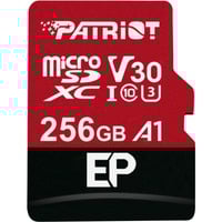 Patriot PEF256GEP31MCX memoria flash 256 GB MicroSDXC Classe 10, Scheda di memoria rosso/Nero, 256 GB, MicroSDXC, Classe 10, 100 MB/s, 80 MB/s, Class 3 (U3)