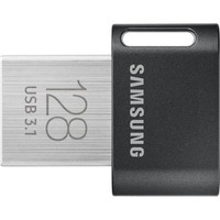 Samsung Flash Drive FIT Plus 128 GB, Chiavetta USB Nero, 128 GB, USB tipo A, 3.2 Gen 1 (3.1 Gen 1), 400 MB/s, Senza coperchio, Grigio, Argento